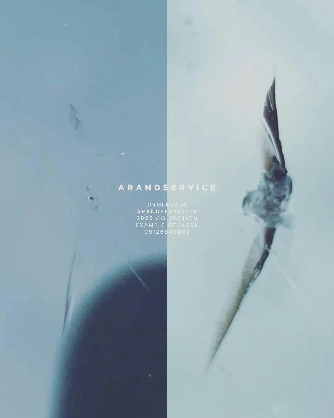 مرمت و ترمیم آسیب شیشه خودرو